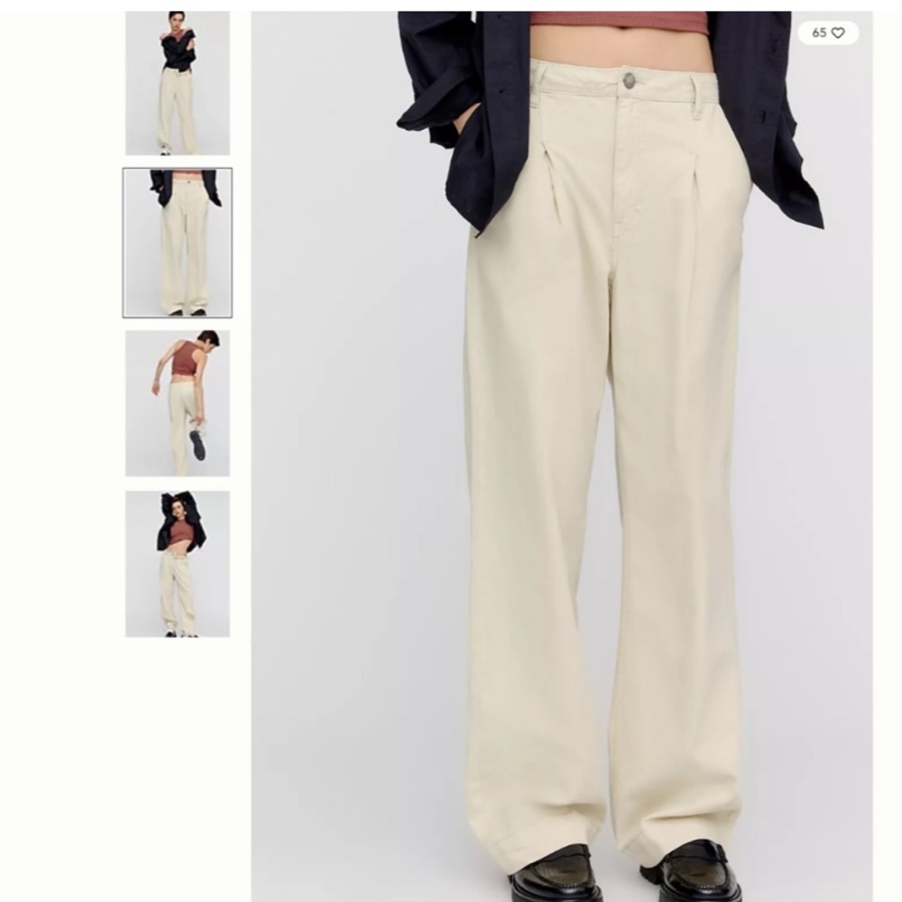 Anthropologie Unpublished pleated wide leg trousers